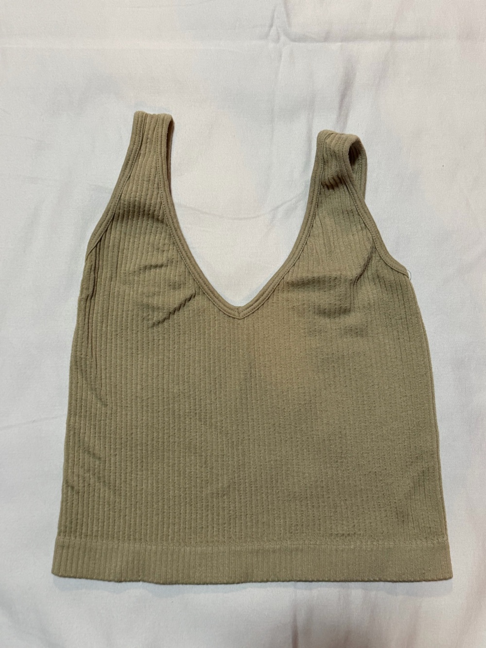 Free People Ribbed Brami Tank Top in Eucalyptus Extra Small‎ / Small SOLD OUT
